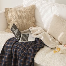 ELENA HEIM 諾丁山格紋羊羔絨毯