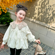 Orange Damom 女童蝴蝶結圓領拉鍊外套