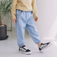 KIDSCODI 兒童時尚束口牛仔褲