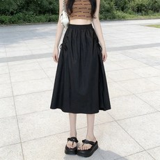 Unheve 女款抽繩休閒鬆緊腰長裙