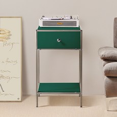 윌로우 저스틴 협탁 405 x 685 mm 방문설치, 딥그린, 1개