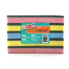 PURE SUNDAY 海綿菜瓜布, 1個, 10入