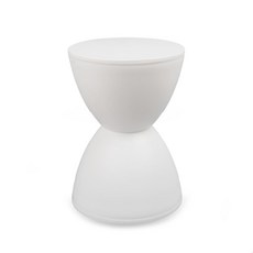 FORBLISS 沙漏型 兵卒凳, 1個, 蠟白