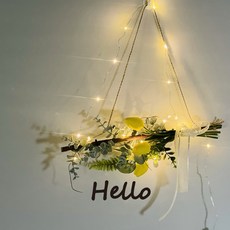 木質仿真鬱金香掛飾, 黃色的