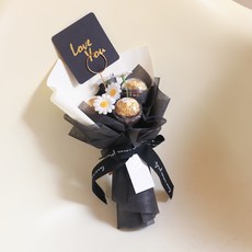 아스파시아 해피 데이지 페레로로쉐 3T 꽃다발, 블랙