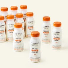 상하목장 유기농 인증 드링킹 요거트 플레인, 180ml, 1개입, 12개