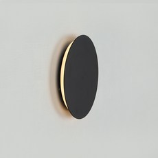 멜리빙 DS 코르 원형 벽등 플리커프리 LED3W 150mm, 블랙