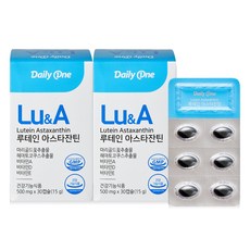 Daily One 葉黃素蝦紅素軟膠囊, 30顆, 2盒