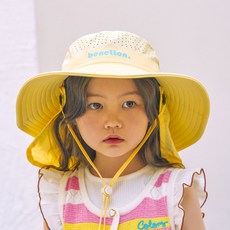 베네통키즈 아동용 쿨 웨이브 캠핑햇 플랩캡