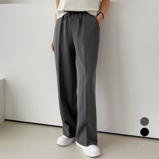 2nd Ground 女款不起皺鬆緊寬褲