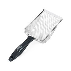 PASTEL PET 貓咪不鏽鋼網貓砂鏟 2.8mm, 黑色