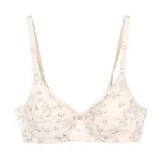 슬라브 인견나염 노와이어 브라 HBR-2336