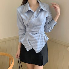 LUNA GIRL 女款Kato條紋襯衫 L25FST070406