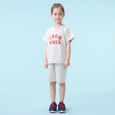 키즈꼬모 저스틴23 아동용 통기성 헤븐 반팔세트