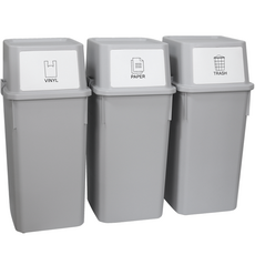 ALL YOU LIVING 家用分類回收桶 60L, 灰色