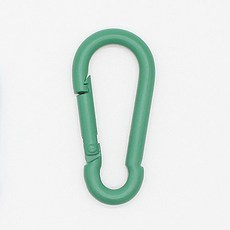 ButtonKing 彩色單鍵式登山扣包包掛環, 綠色, 2個