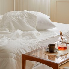 maatila 雲朵60支亞麻棉被薄被, 白色