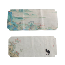 典雅風防水茶席桌布 小, 2個, 混和顏色