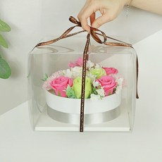 Bluehen 香皂花 5p 零用錢花朵蛋糕, 粉紅色, 5個