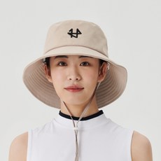 EIGHTEEN H 長款寬鬆抽繩漁夫帽, 米色