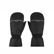 WEDZE 成人滑雪手套 100, 黑色的