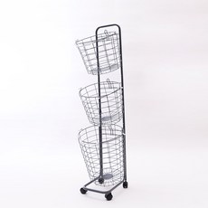 Iconic House Celeste Steel 3層洗衣籃, 炭灰色