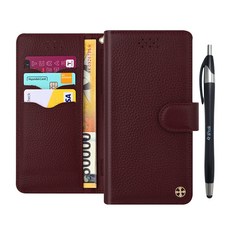 牛皮翻蓋式錢包手機殼