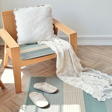 HANIL CARPET&HOME 拼色竹製坐墊, 單色