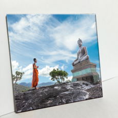 HTP 磁磚 男孩與佛像 C486, 1個