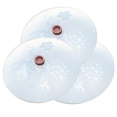 矽膠多功能蓋子 3入, 半透明