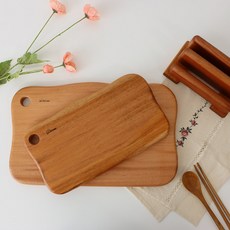 부엌다옴 마호가니 항균 원목도마 3종 세트 C구성, 1세트, 버블 도마 중 + 버블 도마 대 + 도마 거치대