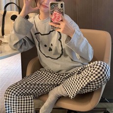2Estar 女款長袖居家服睡衣兩件式上下套裝