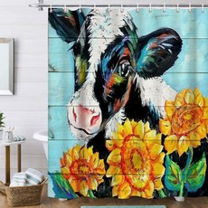 Flower Cow 浴簾 TYPE7 180 x 180 cm, 1個