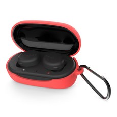 SONY 索尼 WF-XB700藍芽耳機專用保護殼+扣環, 紅色的