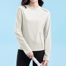 MarketA 女士修身高爾夫長袖T恤