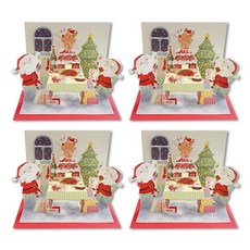 霧之國 3000 聖誕節立體卡片, 聖誕派對, 4個