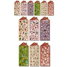 Yeongwon 1000 聖誕貼紙 6款 x 2張組 E10, 混合色, 1套