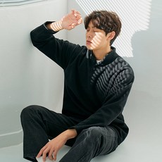 BIGSIZECLUB 加厚華夫格亨利領針織衫