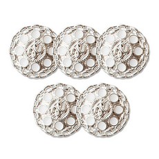 東大門鈕扣王 Biot 鈕扣 23mm, 霧銀, 5個