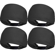 SNBRO 3-WAY 麻灰運動頭帶, 黑色, 4個