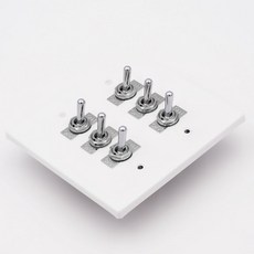 보노 토글스위치 화이트 2개용 6구, 1개