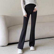 靴型修身孕婦內搭褲