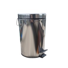 Kitchenfree 不鏽鋼腳踏式垃圾桶 5L, 單色, 1個