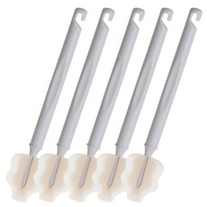 hibee 奶瓶清潔刷, Light Grey, 5入