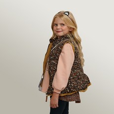 ToTo Heros 孩童雙面穿花朵印花刷絨背心