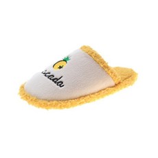 여성용 과일 자수 전체퍼 안감 방한 슬리퍼 2cm O_SL14