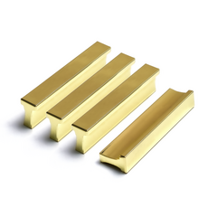 把手世界 T型軌道 2孔 傢俱把手 P64mm 金色, 4個