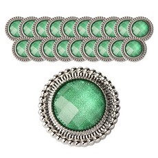 射出圓形相框組合鈕扣 21mm, 20個, 鎳色