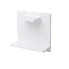 컬러 벽면 수납선반 22 x 22 cm, 1개, 화이트