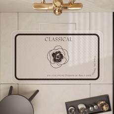 Daysoy 柔軟設計款吸附式浴室浴缸墊 70 x 40 cm, 01 經典花朵, 1個